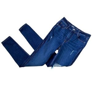 Old Navy • Rockstar Super Skinny Extra High-Rise Jeans • Blue • Size 0